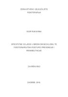 Specifične ozljede u brdskom biciklizmu te fizioterapeutski postupci prevencije i rehabilitacije