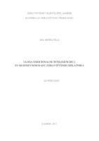 Uloga emocionalne inteligencije u svakodnevnom radu zdravstvenih djelatnika