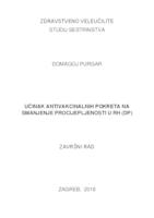 Učinak antivakcinalnih pokreta na smanjenje procijepljenosti u RH (DP)