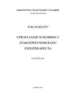 Upravljanje sukobima u svakodnevnom radu fizioterapeuta