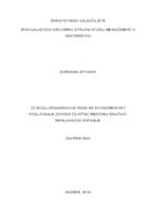 Utjecaj organizacije rada na ekonomičnost poslovanja Zavoda za hitnu medicinu Sisačko-moslavačke županije