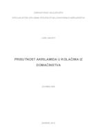 Prisutnost akrilamida u kolačima iz domaćinstva