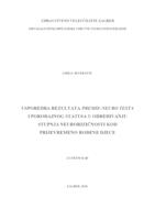 Usporedba rezultata premie-neuro testa i porođajnog statusa u određivanju stupnja neurorizičnosti kod prijevremeno rođene djece