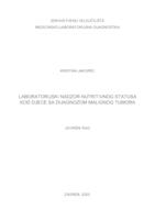 Laboratorijski nadzor nutritivnog statusa kod djece sa dijagnozom malignog tumora