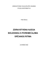 Zdravstvena njega bolesnika s poremećajima srčanog ritma