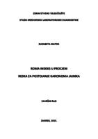 ROMA INDEKS U PROCJENI RIZIKA ZA POSTOJANJE KARCINOMA JAJNIKA