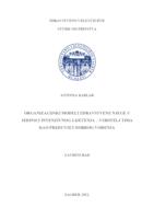 Organizacijski modeli zdravstvene njege u jedinici intenzivnog liječenja - voditelj tima kao preduvjet dobrog vođenja