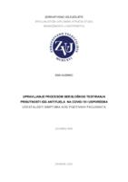 Upravljanje procesom serološkog testiranja prisutnosti IgG antitijela na COVID -19 i usporedba učestalosti simptoma kod pozitivnih pacijenata