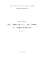 Zdravstvena njega bolesnika sa shizofrenijom