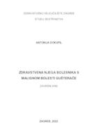 Zdravstvena njega bolesnika s malignom bolesti gušterače