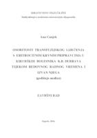 OSOBITOSTI TRANSFUZIJSKOG LIJEČENJA S ERITROCITNIM KRVNIM PRIPRAVCIMA U KIRURŠKIH BOLESNIKA KB DUBRAVA TIJEKOM REDOVNOG RADNOG VREMENA I IZVAN NJEGA (GODIŠNJA ANALIZA)