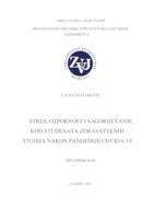 Stres, otpornost i sagorijevanje kod studenata zdravstvenih studija nakon pandemije Covida-19