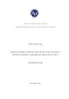 Okupacijska struktura dana i kvaliteta života osoba s Diabetes mellitus tip 2