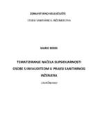 Tematiziranje načela supsidijarnosti osobe s invaliditetom u praksi sanitarnog inženjera