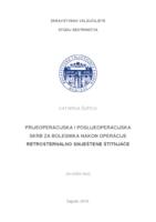 Prijeoperacijska i poslijeoperacijska skrb za bolesnika nakon operacije retrosternalno smještene štitnjače