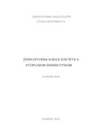 prikaz prve stranice dokumenta Zdravstvena njega djeteta s atopijskim dermatitisom