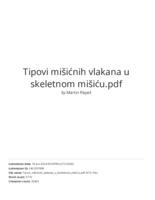 prikaz prve stranice dokumenta Tipovi mišićnih vlakana u skeletnom mišiću