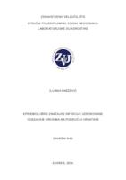 prikaz prve stranice dokumenta Epidemiološke značajke infekcije uzrokovane coxsackie virusima na području Hrvatske