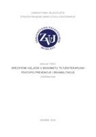 prikaz prve stranice dokumenta Specifične ozljede u nogometu te fizioterapijski postupci prevencije i rehabilitacije